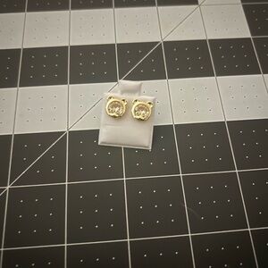 Elegant Gold laminated Stud Earrings